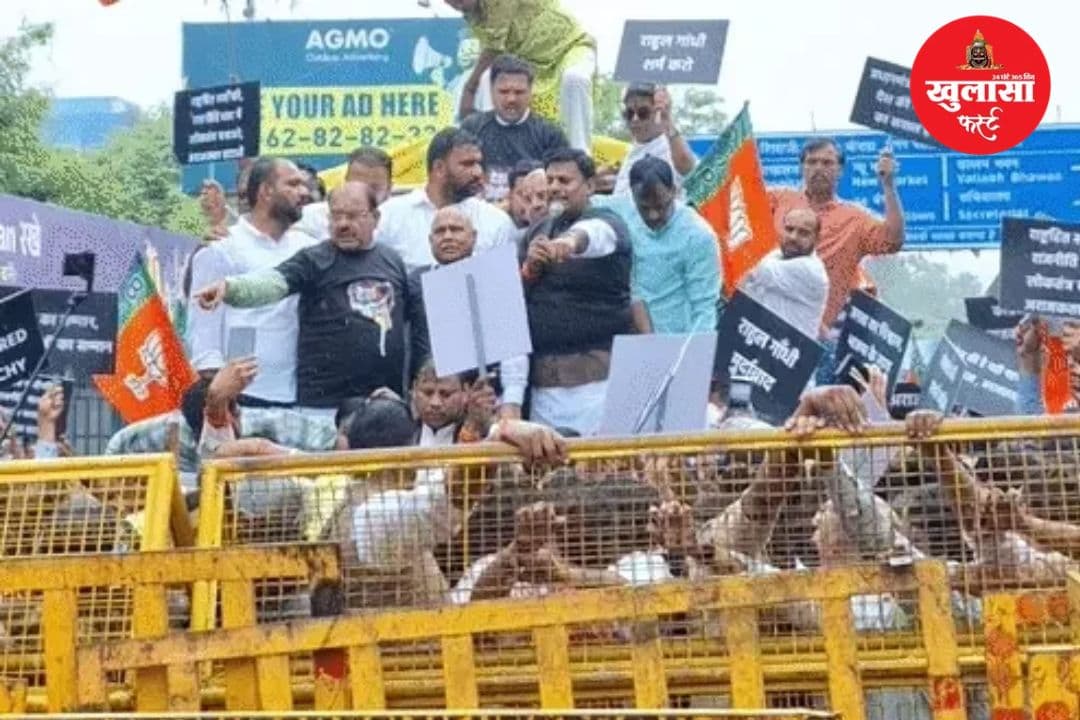 वीडियो देखिये, खड़गे की टिप्पणी पर भोपाल में BJP का हंगामा