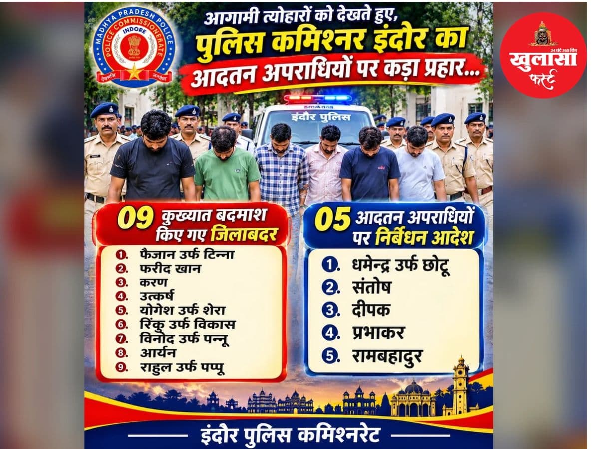 त्योहारों से पहले पुलिस की कार्रवाई
