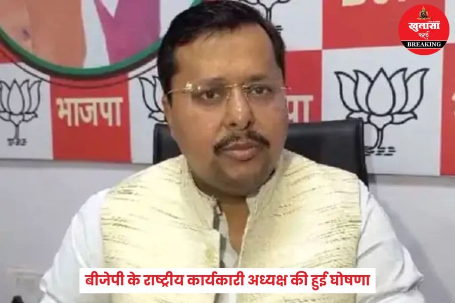 बीजेपी के राष्ट्रीय कार्यकारी अध्यक्ष की हुई घोषणा