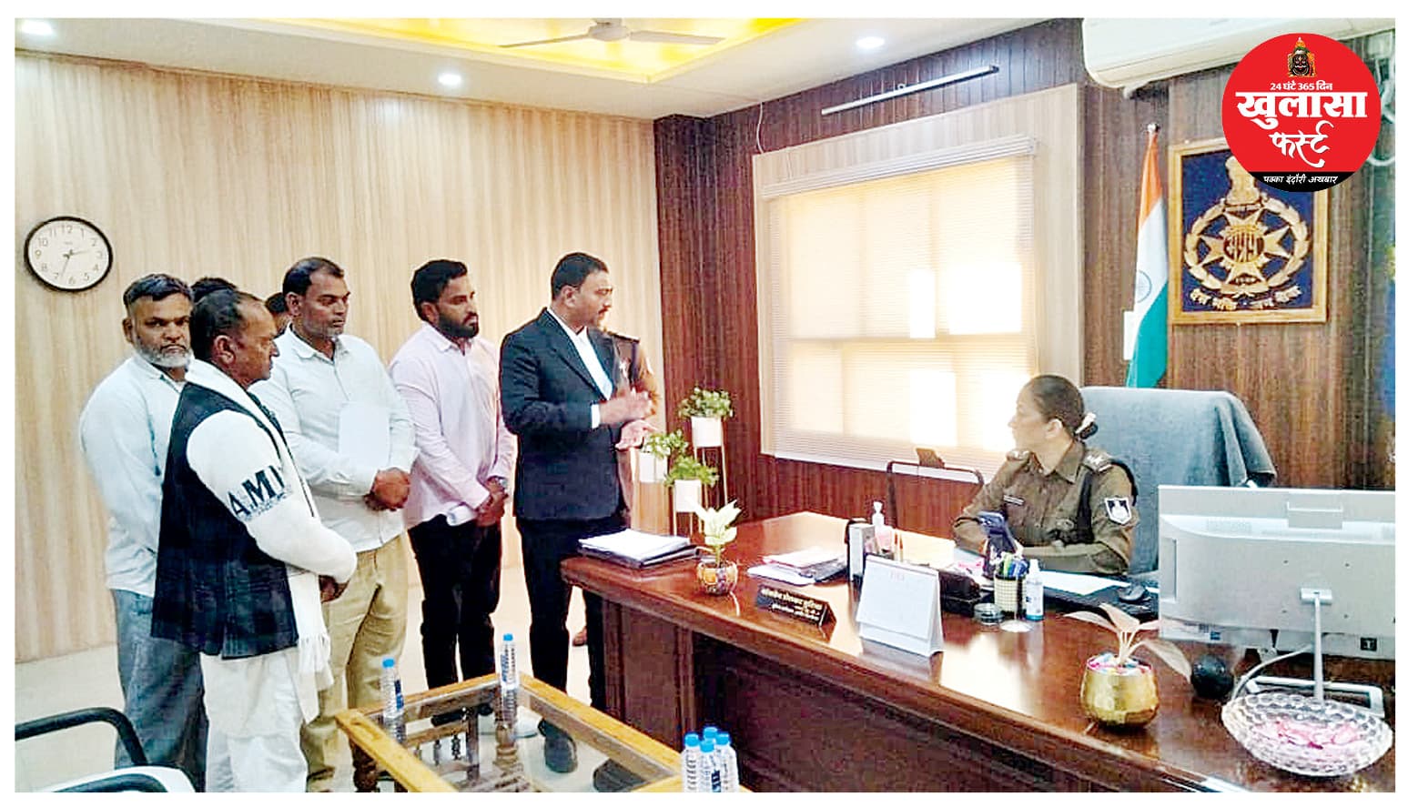 पुलिस की निष्क्रियता को लेकर एसपी से की गुहार