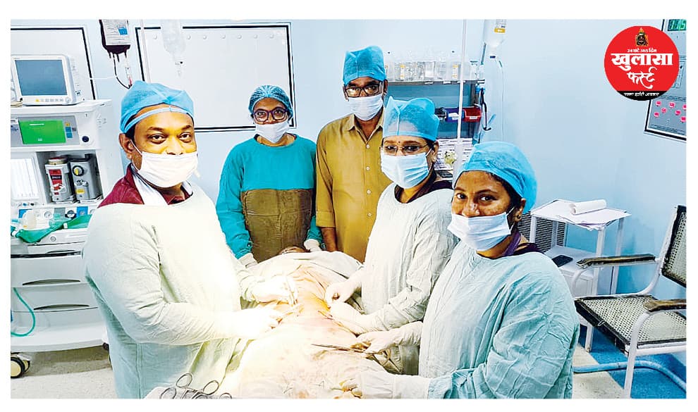 बुरहानपुर सरकारी अस्पताल में निकाली आठ किलो वजनी गठान, महिला की जान बची