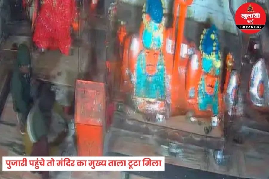 भैरव मंदिर में चोरों ने ऐसे दिया वारदात को अंजाम