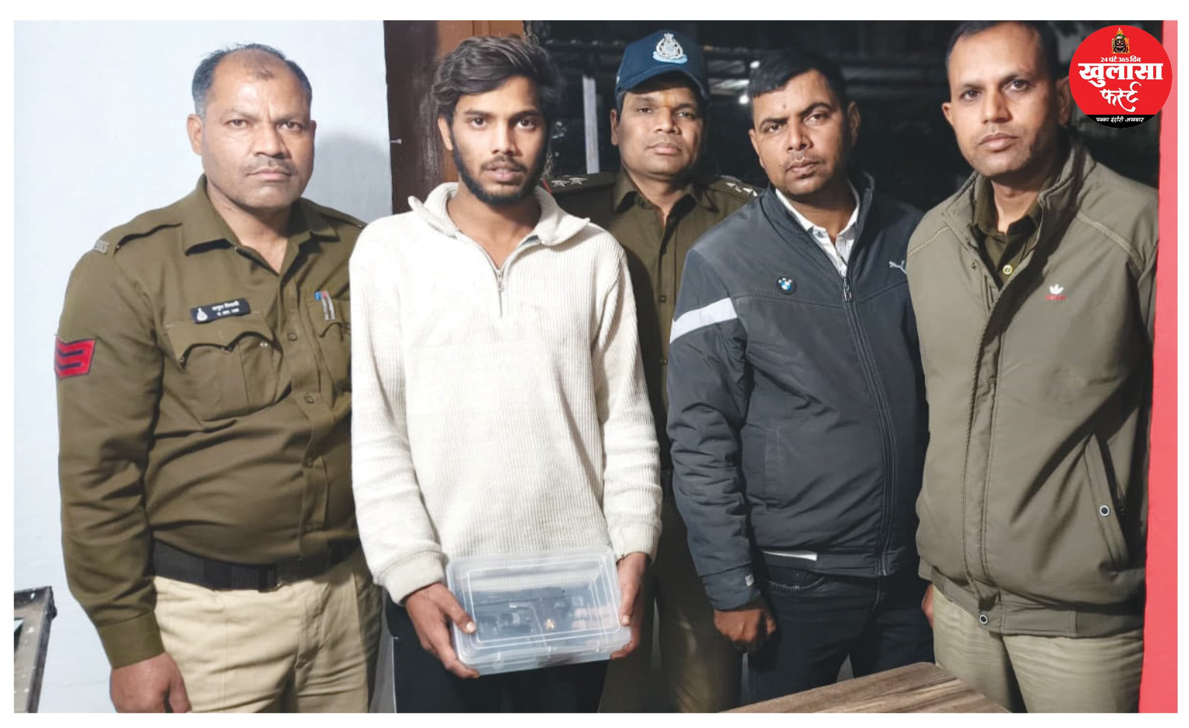 वेटरनरी कॉलेज के सामने फायर करने वाला इंदौर से गिरफ्तार