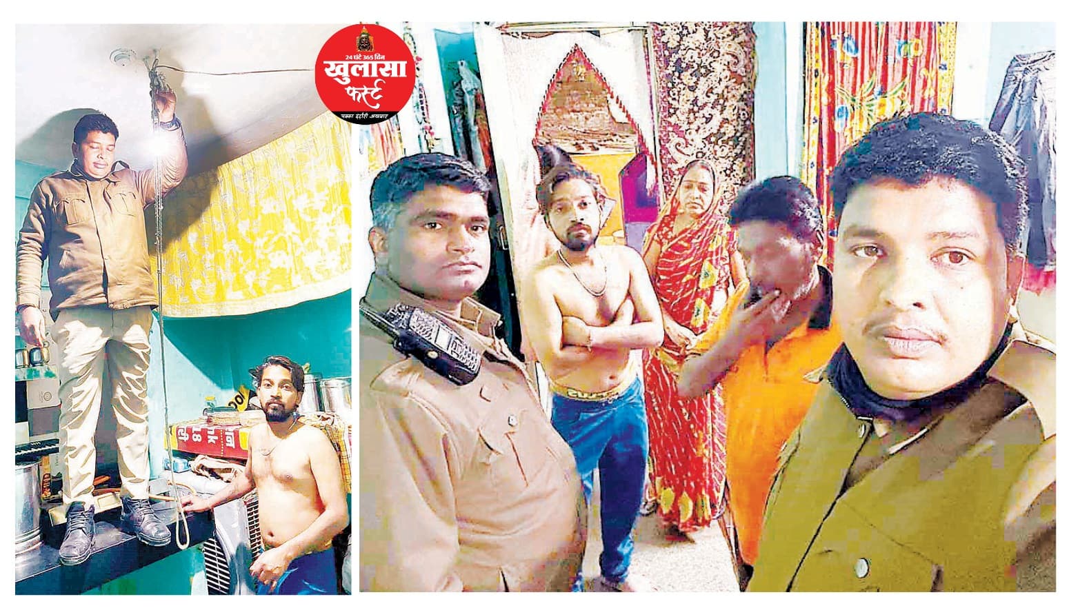 पत्नी के वियोग में फांसी लगा रहे युवक को बचाया
