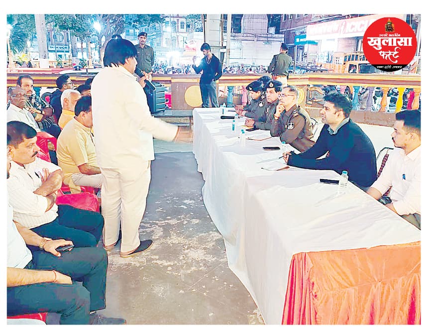 राजवाड़ा की अव्यवस्था पर बनेगा ठोस एक्शन प्लान