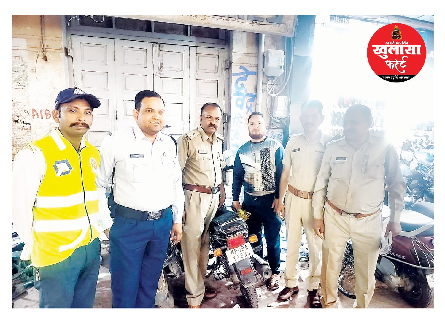 लावारिस मिली मोटर साइकिल मालिक को लौटाई