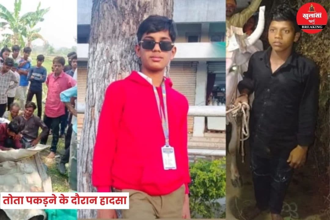 तोता पकड़ने के दौरान हादसा