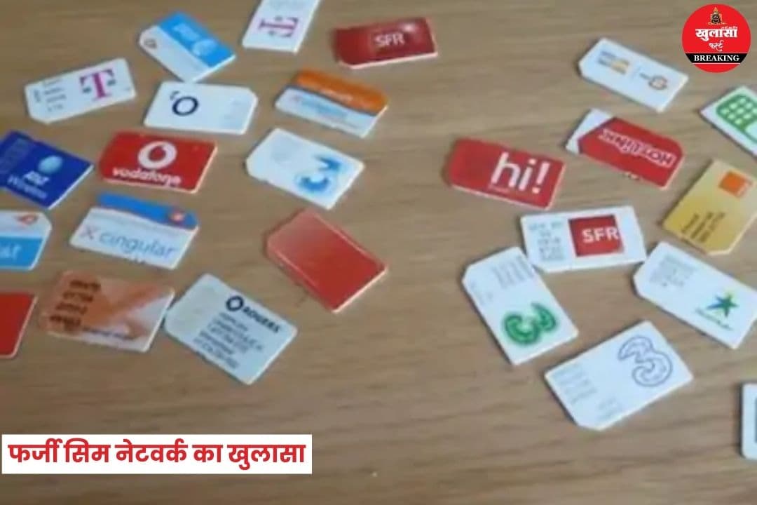 फर्जी सिम नेटवर्क का खुलासा