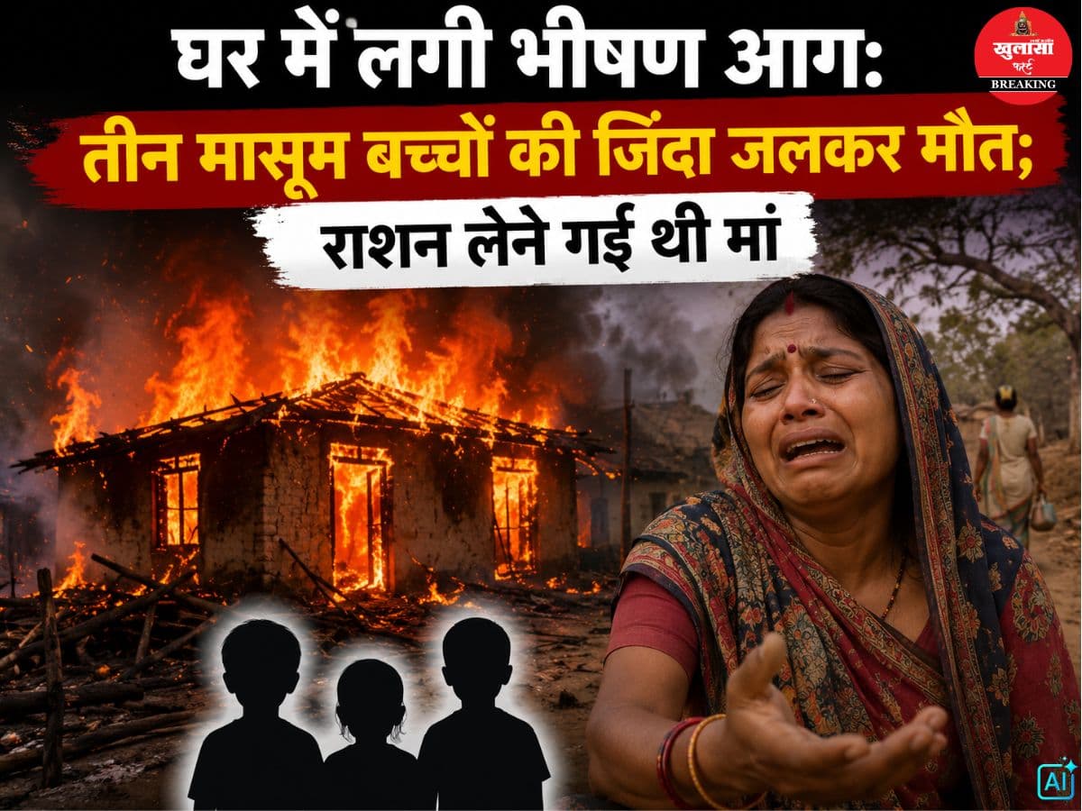 घर में लगी भीषण आग