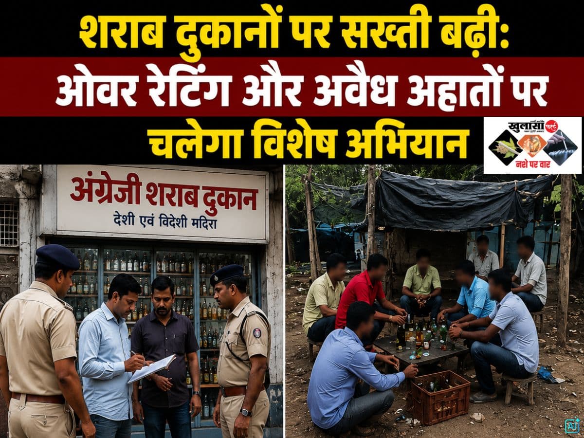 शराब दुकानों पर सख्ती बढ़ी