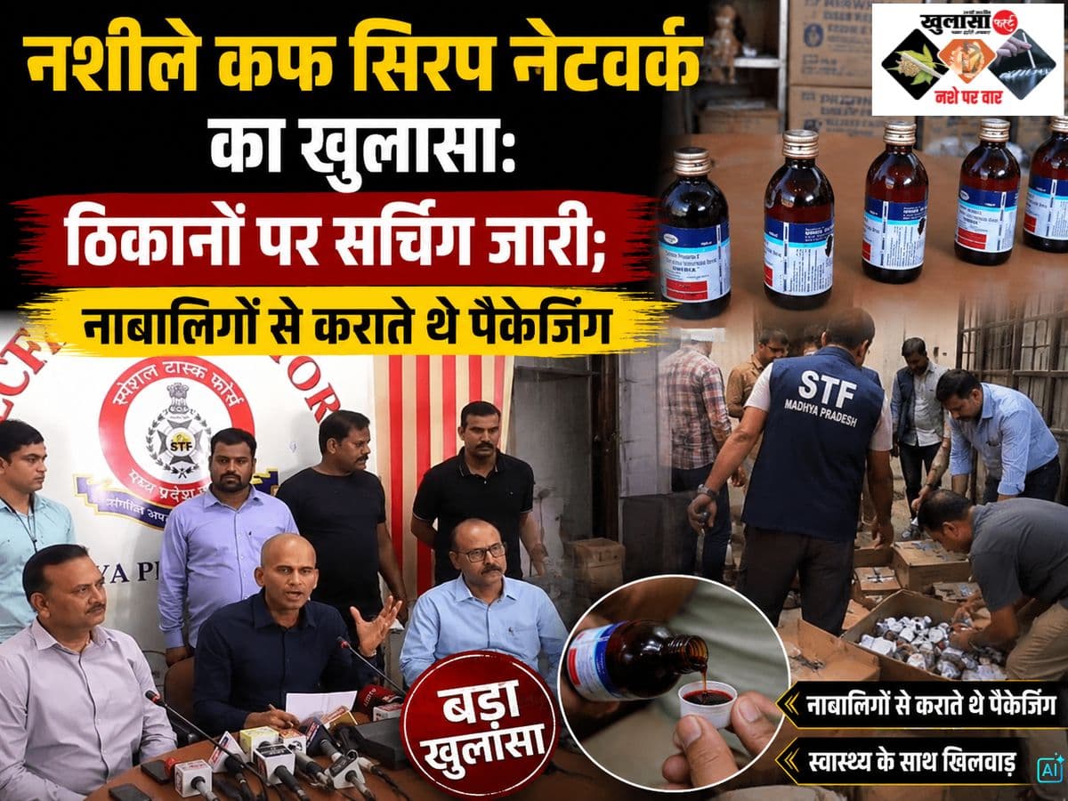नशीले कफ सिरप नेटवर्क का खुलासा