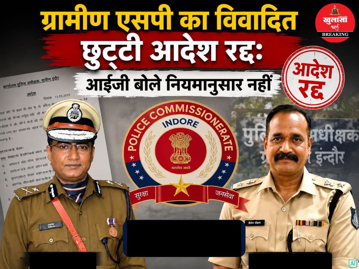 ग्रामीण एसपी का विवादित छुट्टी आदेश रद्द