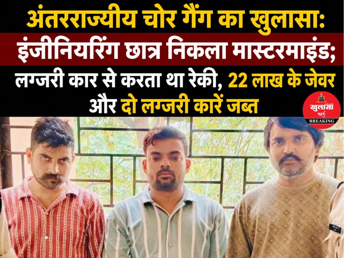 अंतरराज्यीय चोर गैंग का खुलासा