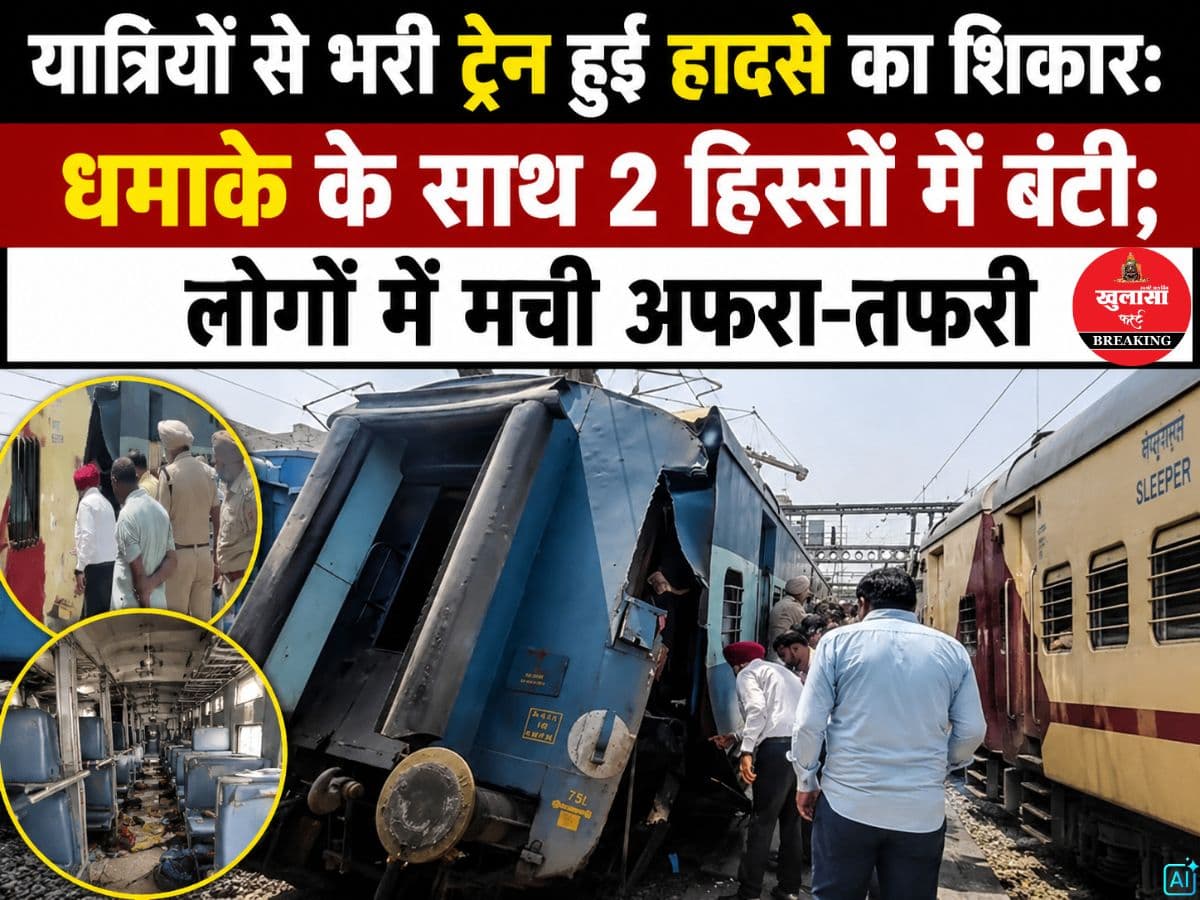 यात्रियों से भरी ट्रेन हुई हादसे का शिकार