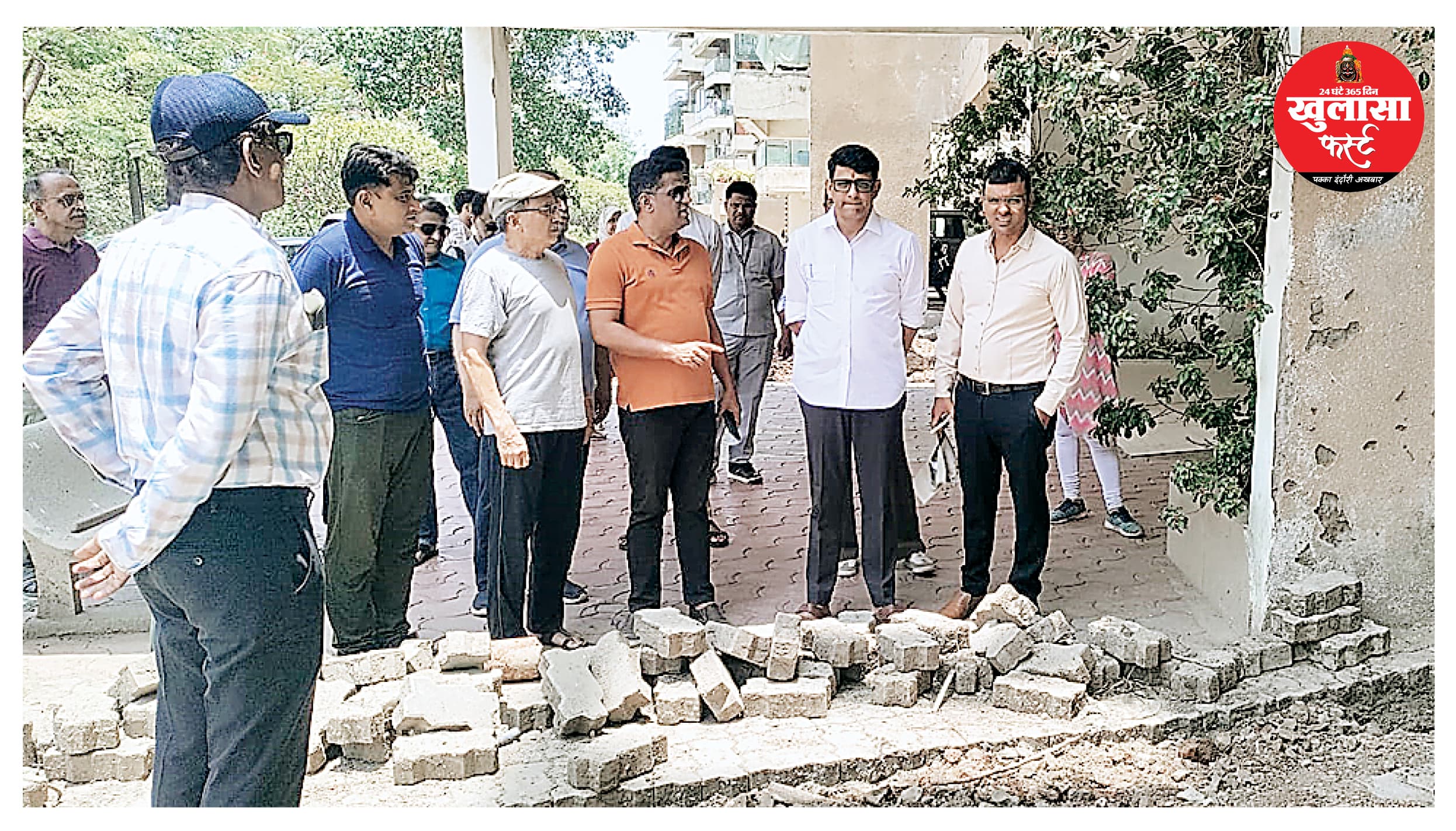 महापौर भार्गव ने किया वर्षा जल संरक्षण के नवाचार का निरीक्षण
