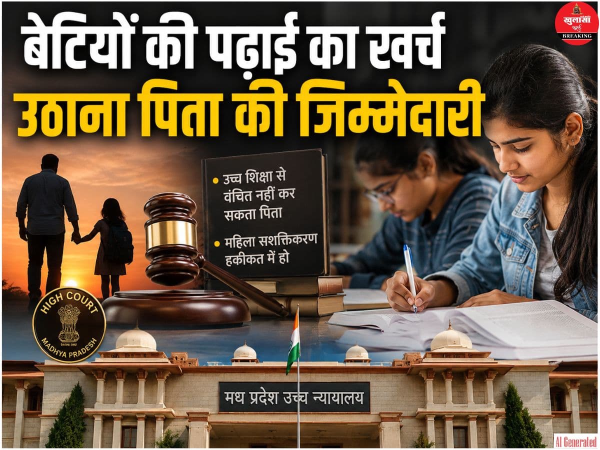 बेटियों की पढ़ाई का खर्च उठाना पिता की जिम्मेदारी