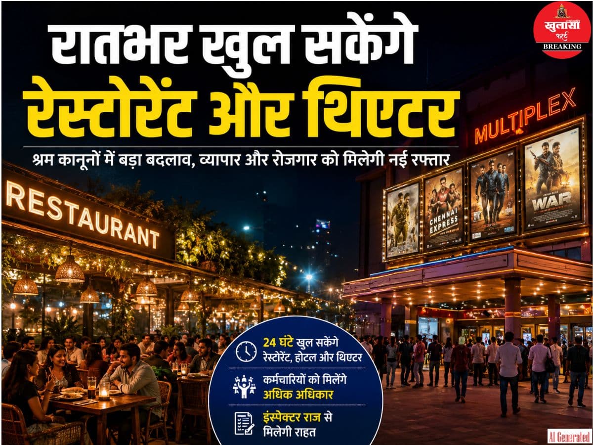 रातभर खुल सकेंगे रेस्टोरेंट और थिएटर