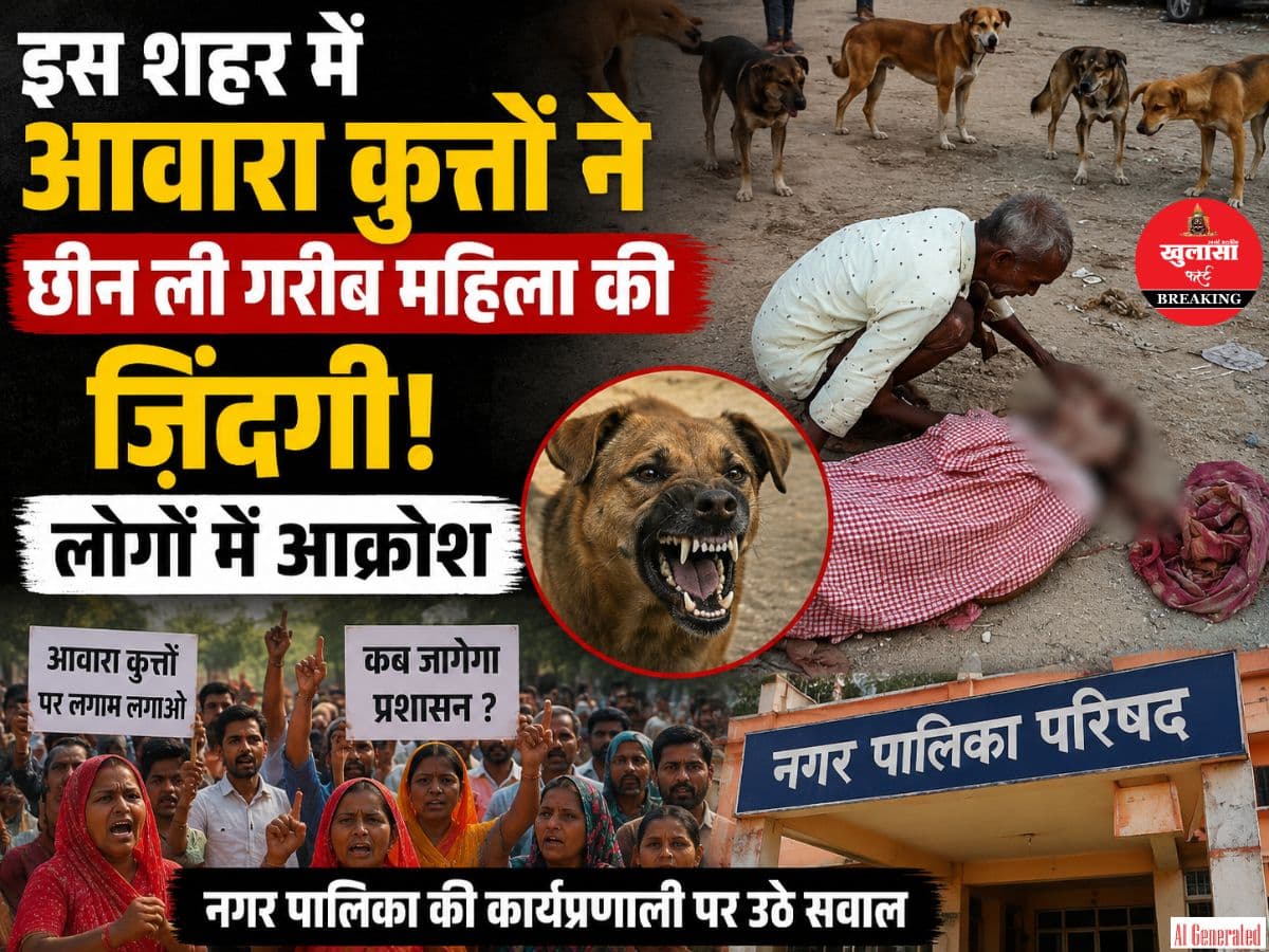 इस शहर में आवारा कुत्तों ने छीन ली गरीब महिला की जिंदगी