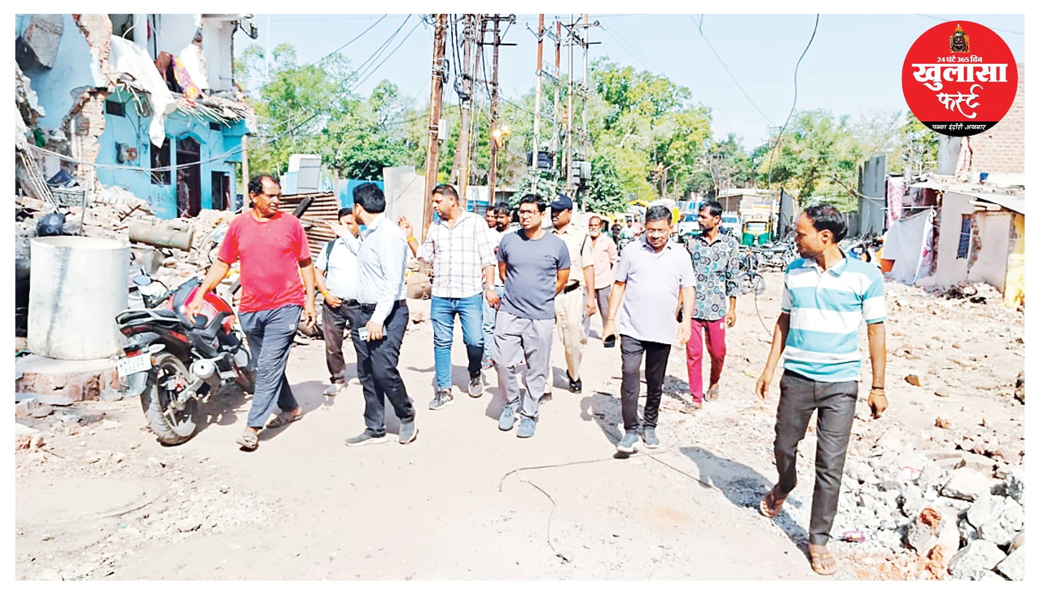 मास्टर प्लान सड़कों से मलबा हटाने के निर्देश