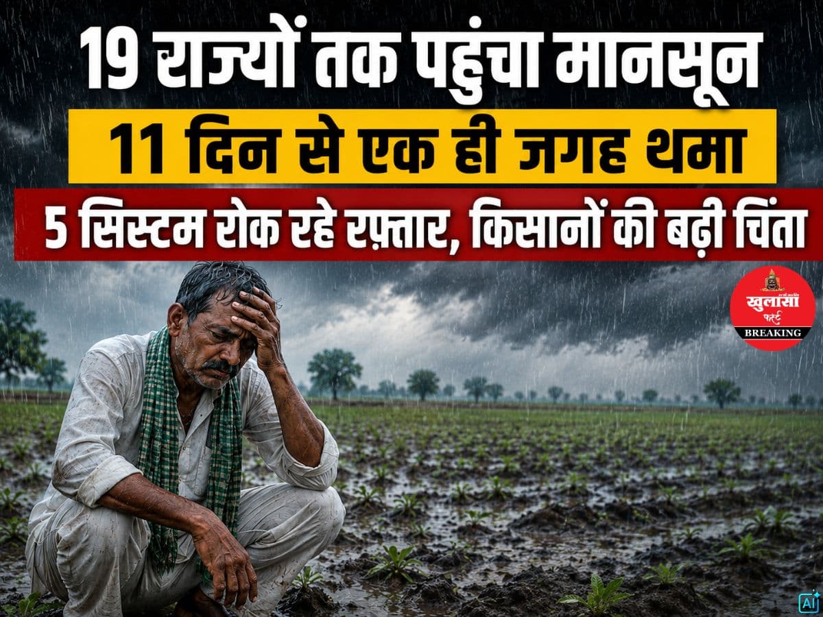 19 राज्यों तक पहुंचा मानसून