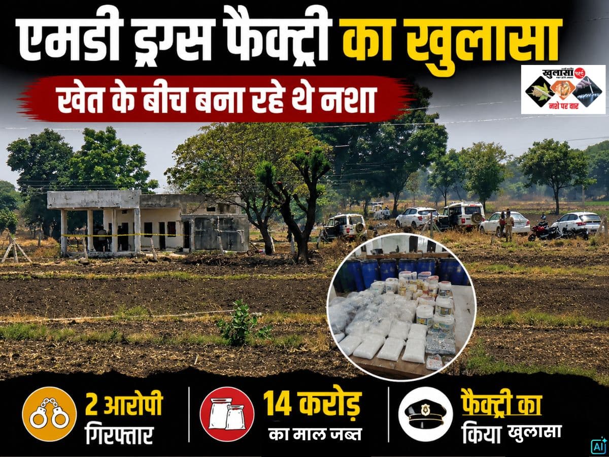 एमडी ड्रग्स फैक्ट्री का खुलासा
