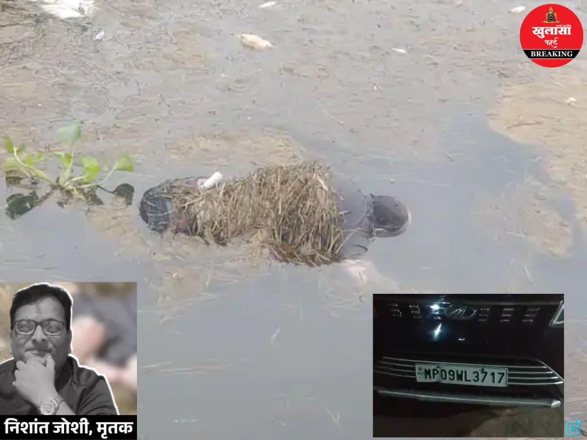 नर्मदा पुल पर छोड़ी कार