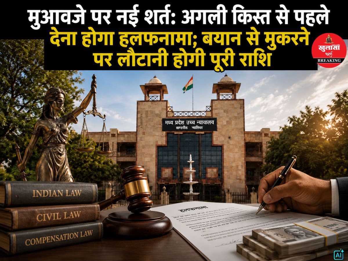 मुआवजे पर नई शर्त