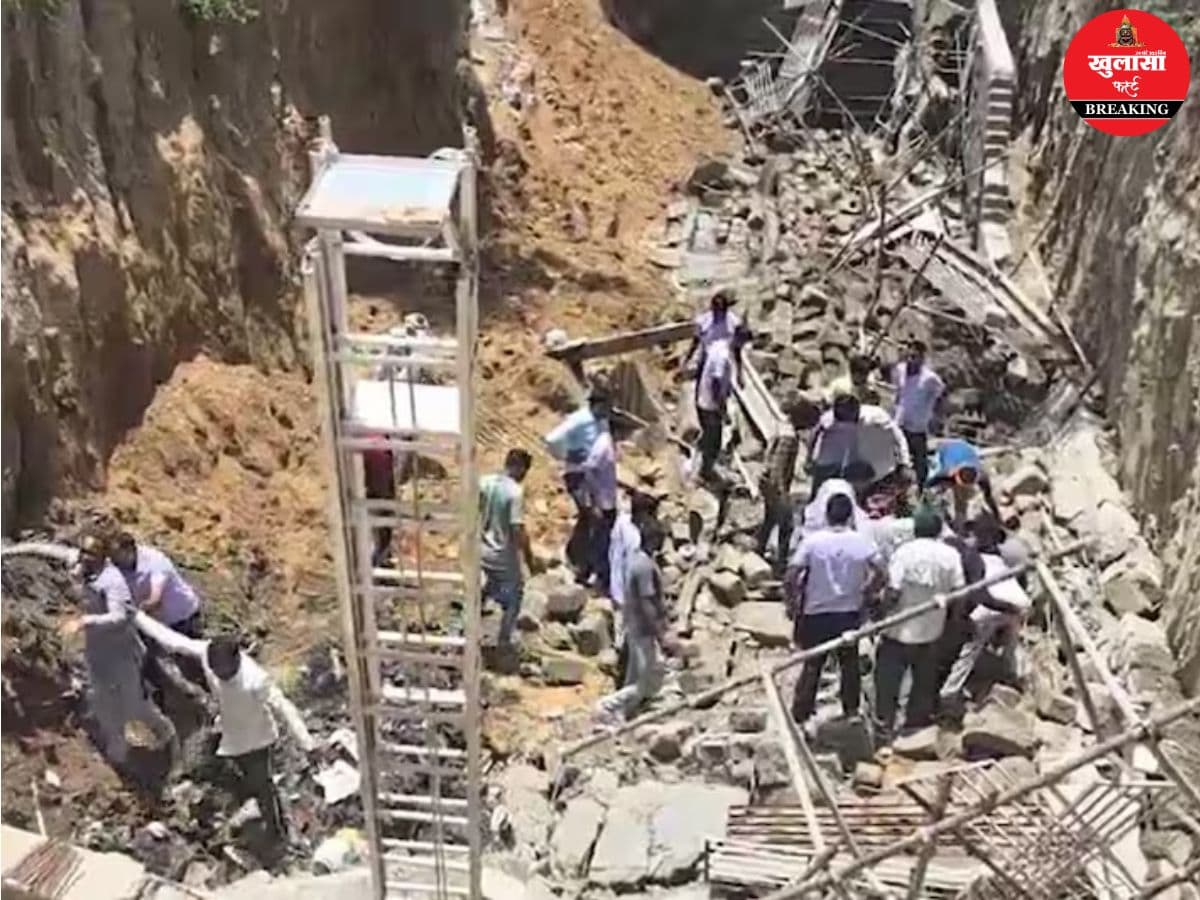 निर्माण कार्य के दौरान बड़ा हादसा
