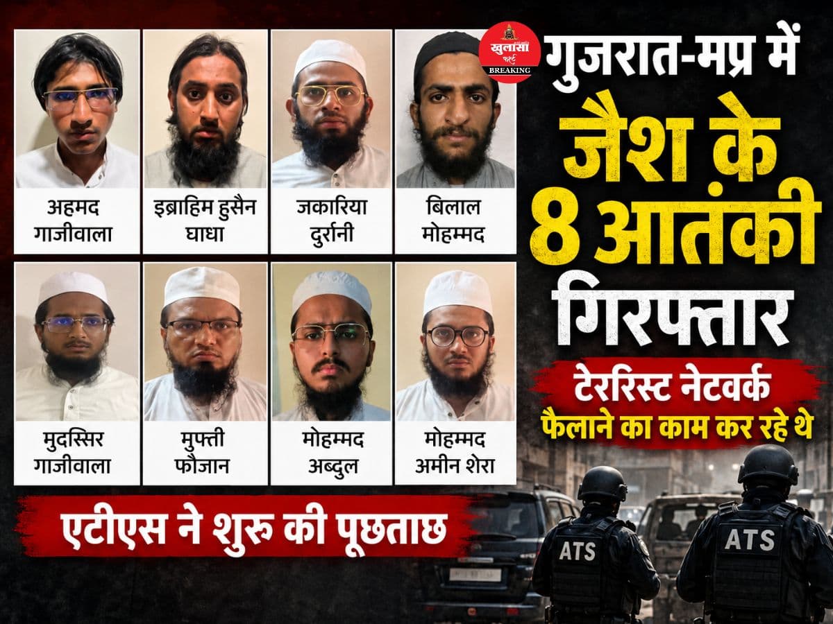 जैश-ए-मोहम्मद के 8 संदिग्ध आतंकी गिरफ्तार