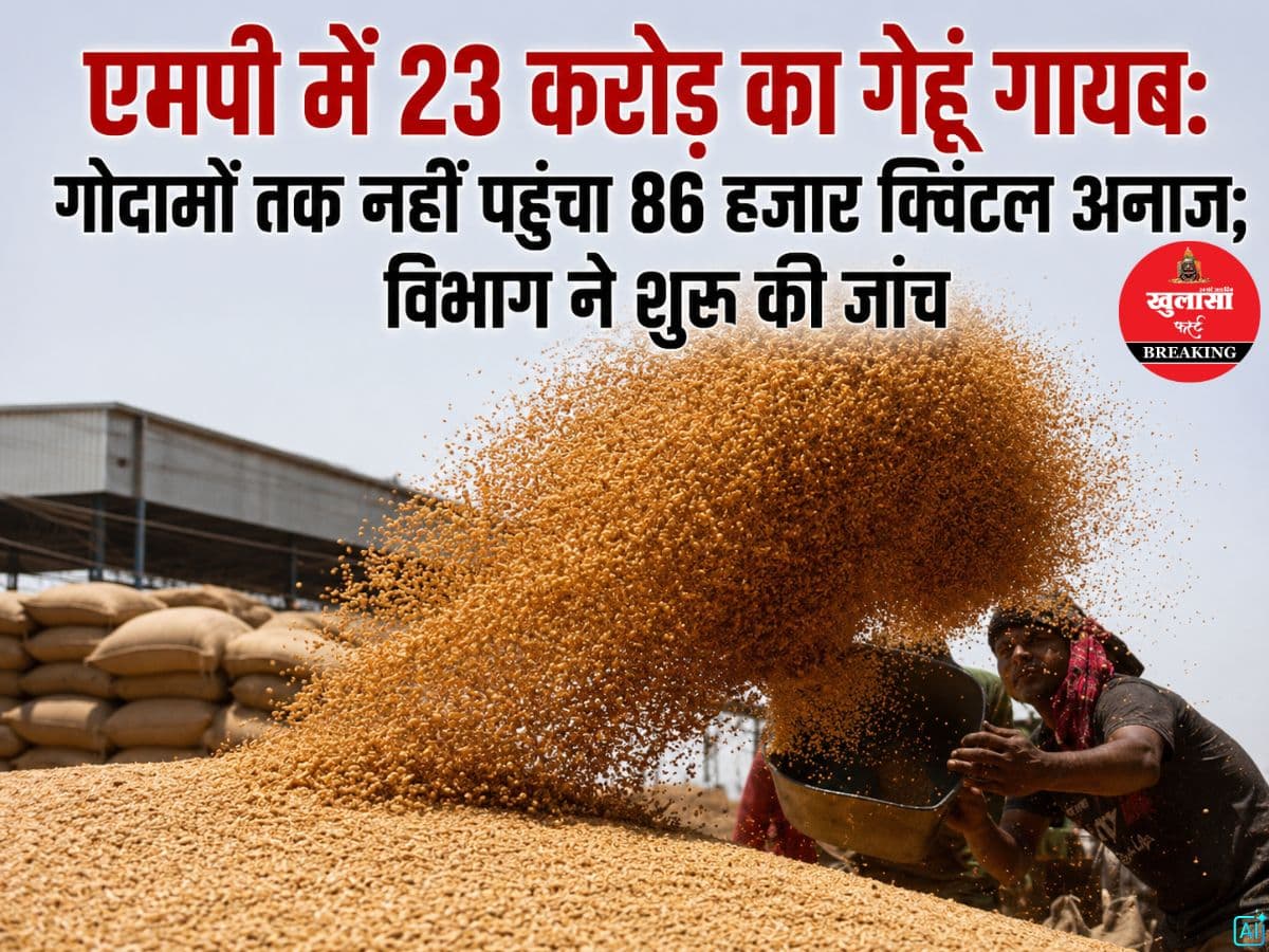 एमपी में 23 करोड़ का गेहूं गायब