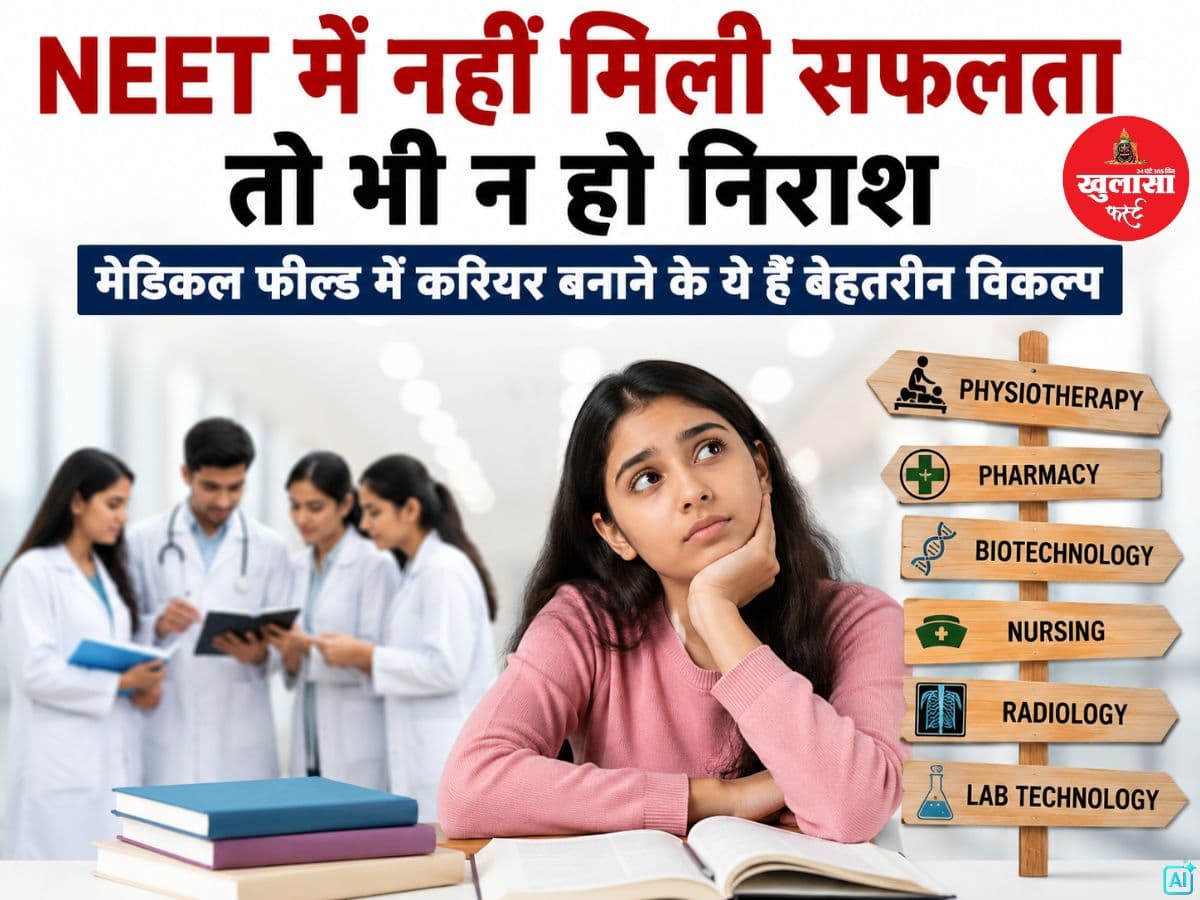NEET में नहीं मिली सफलता तो भी न हो निराश
