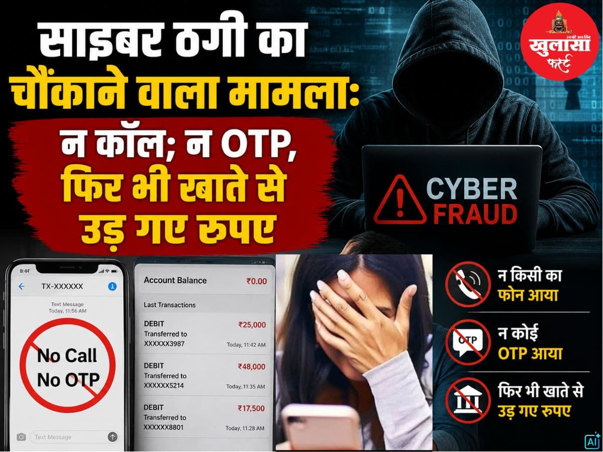 साइबर ठगी का चौंकाने वाला मामला