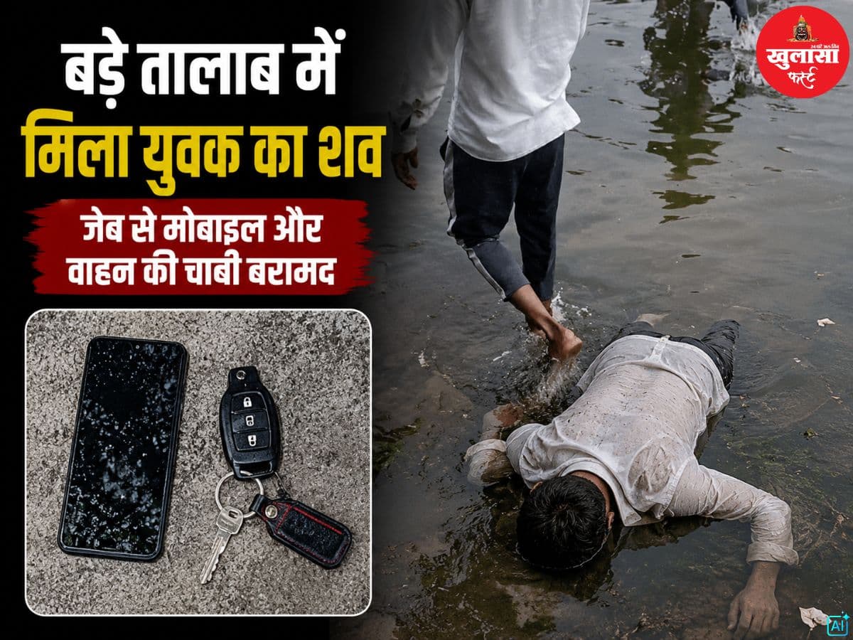 बड़े तालाब में मिला युवक का शव