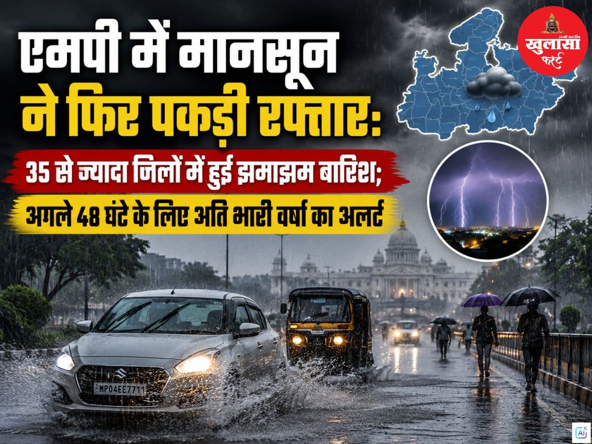 एमपी में मानसून ने फिर पकड़ी रफ्तार