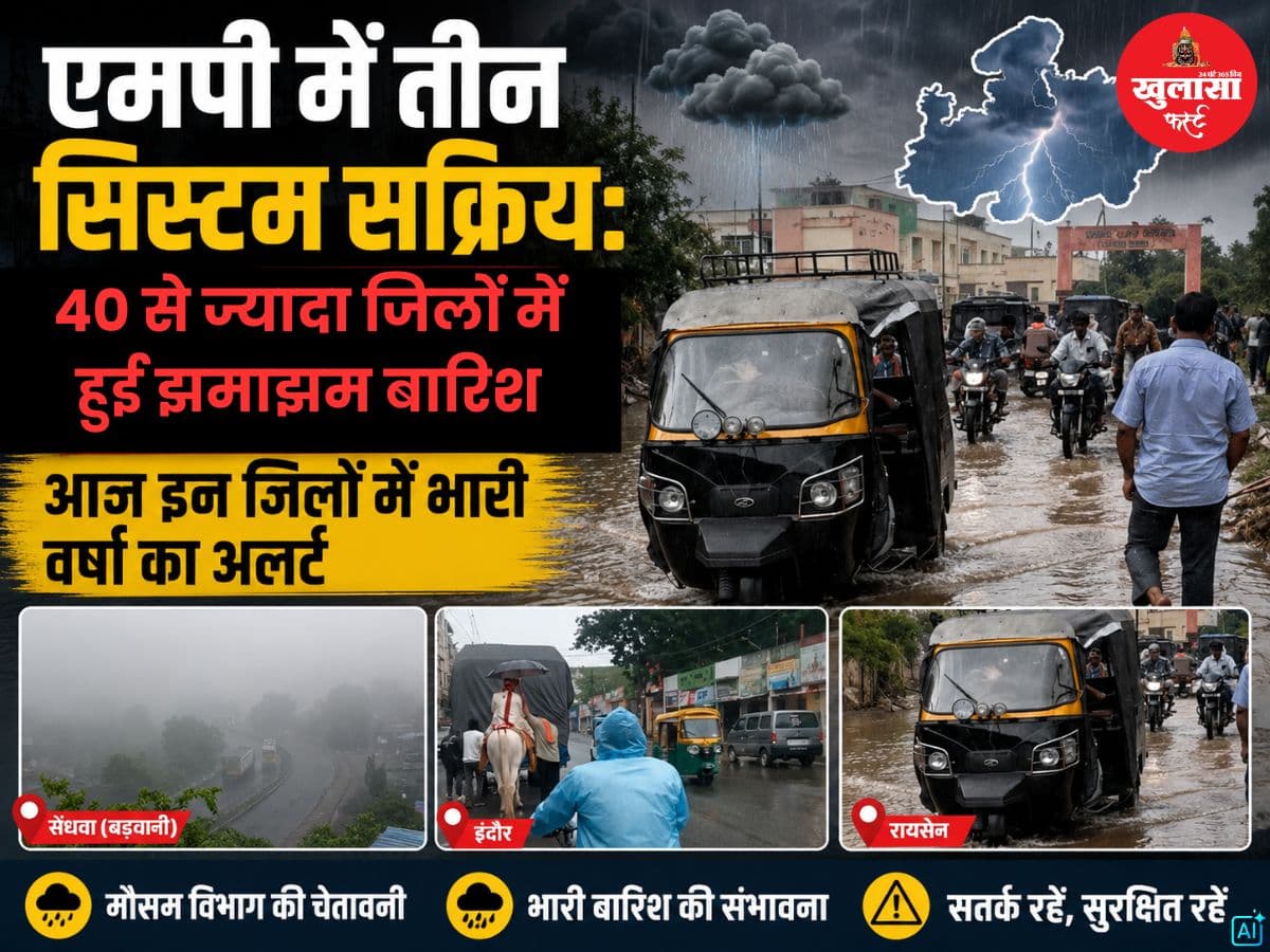 एमपी में तीन सिस्टम सक्रिय