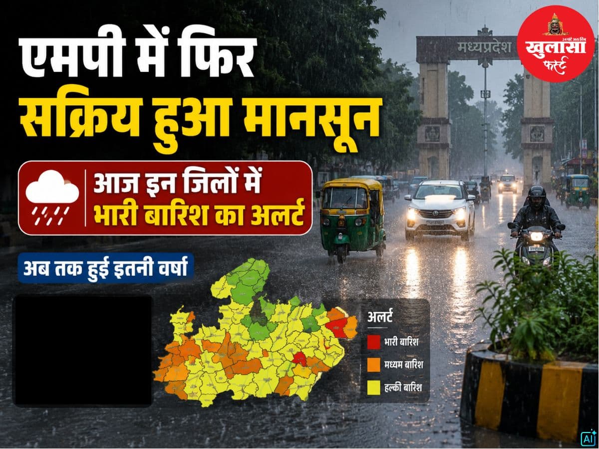 एमपी में फिर सक्रिय हुआ मानसून