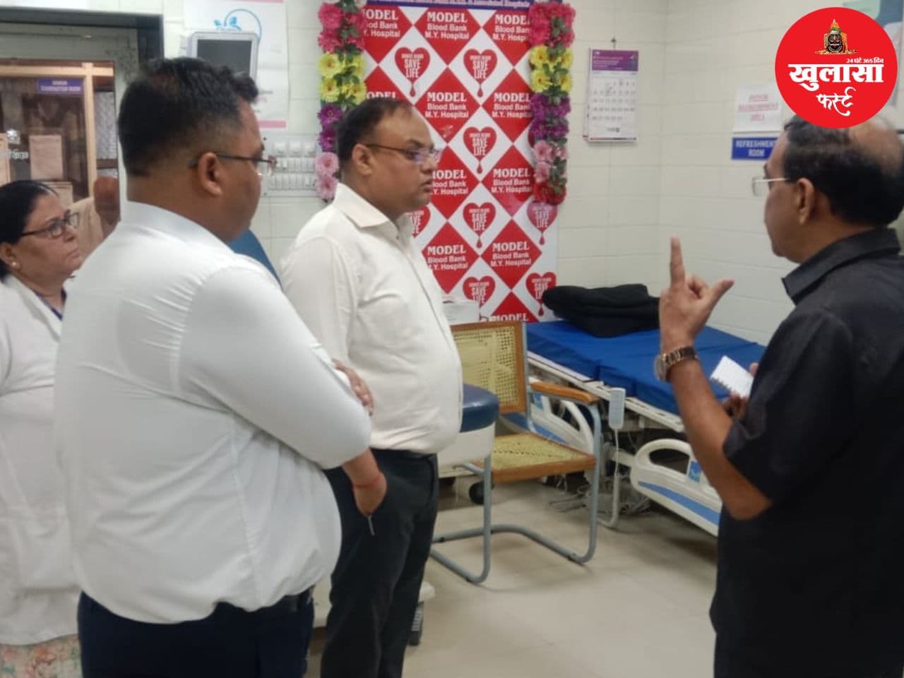 प्रदेश के सबसे बड़े सरकारी अस्पताल पहुंचे नए संभागायुक्त और कलेक्टर