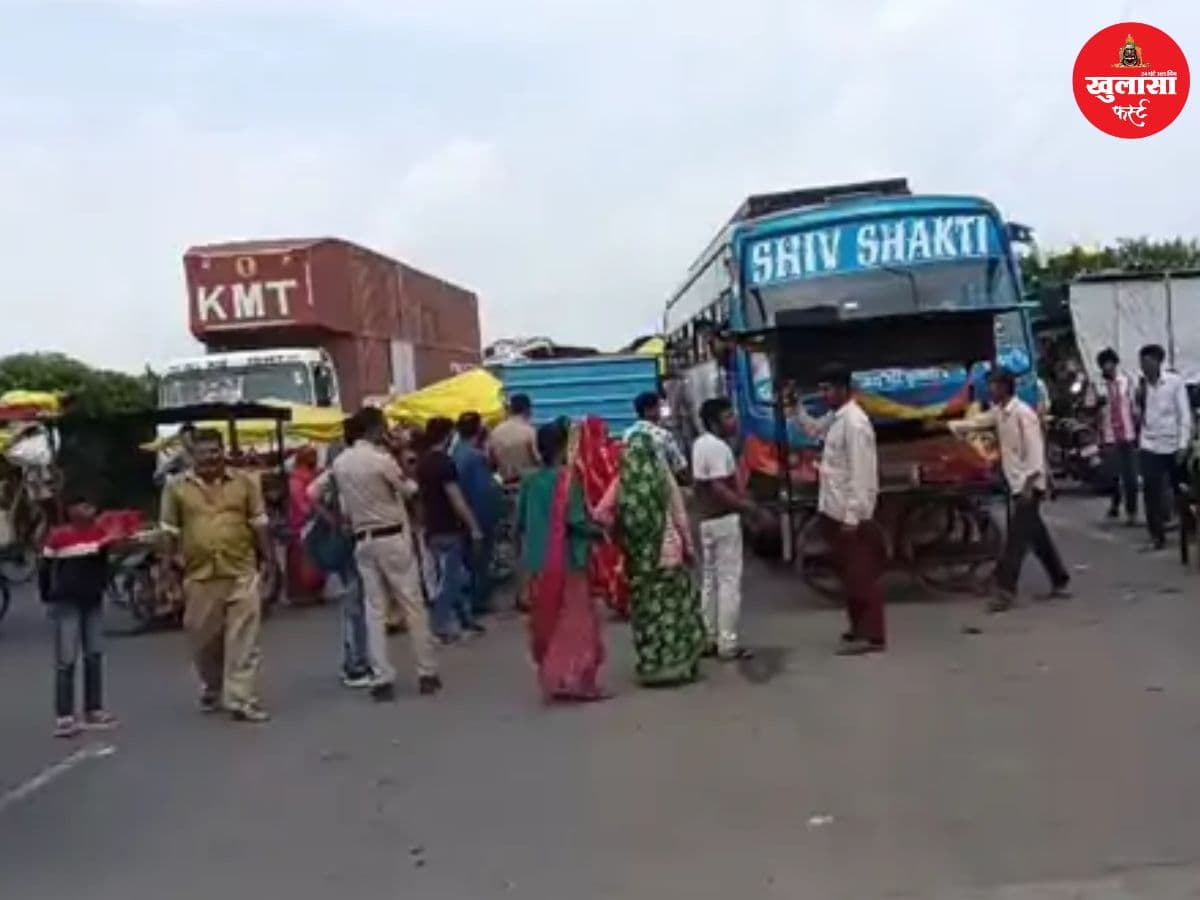 भुट्टा विक्रेताओं ने किया चक्काजाम