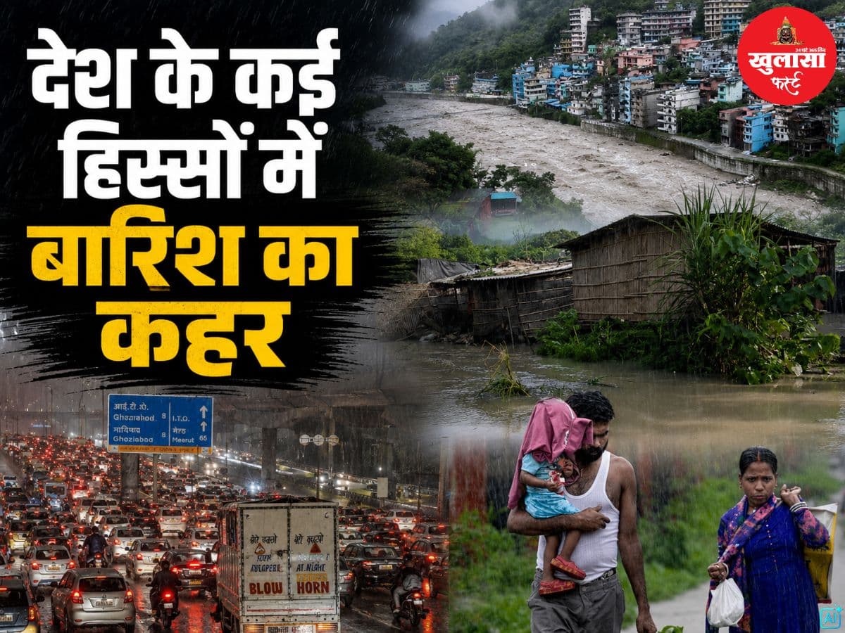 देश के कई हिस्सों में बारिश का कहर