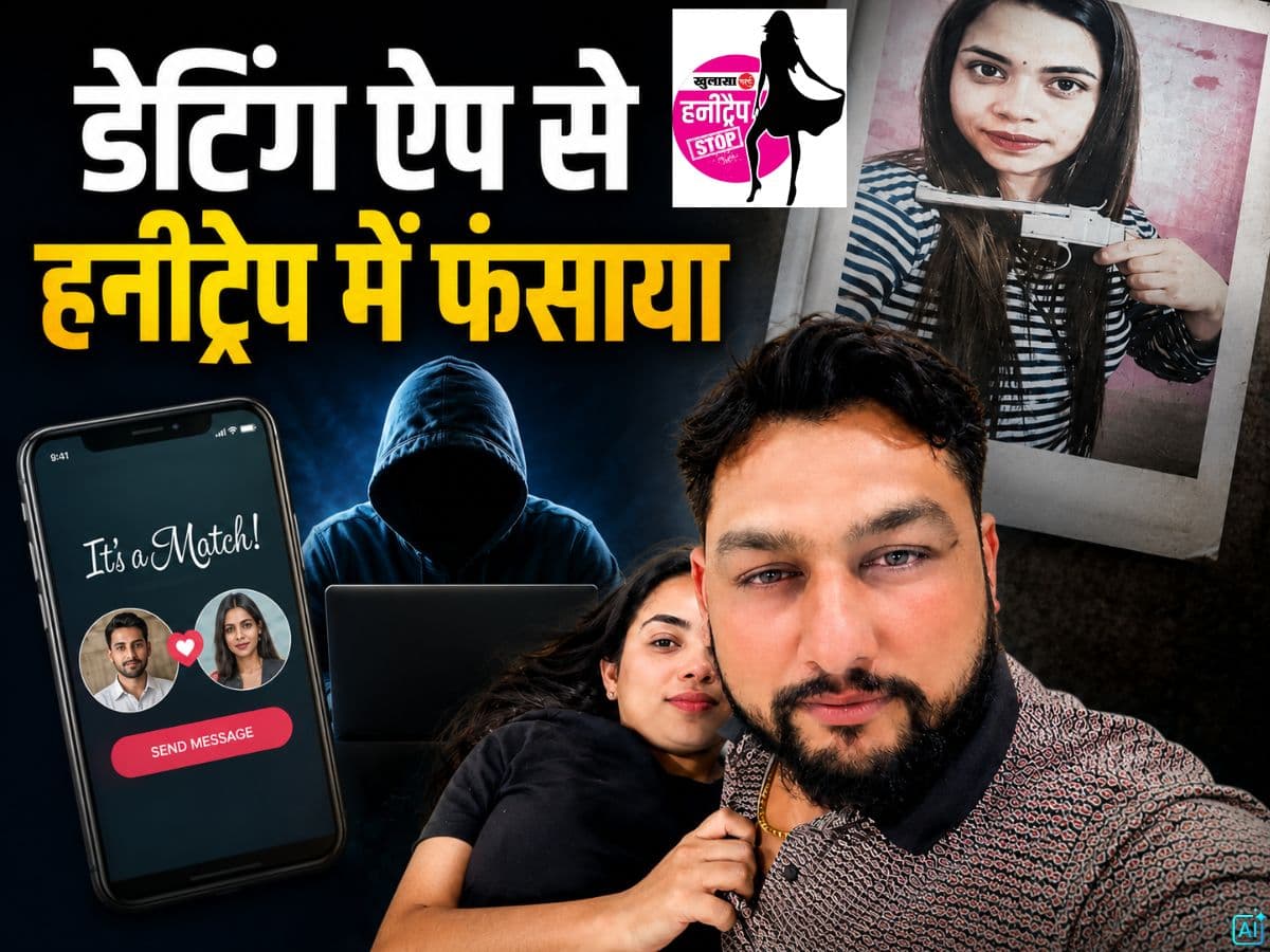 डेटिंग ऐप से हनीट्रैप में फंसाया