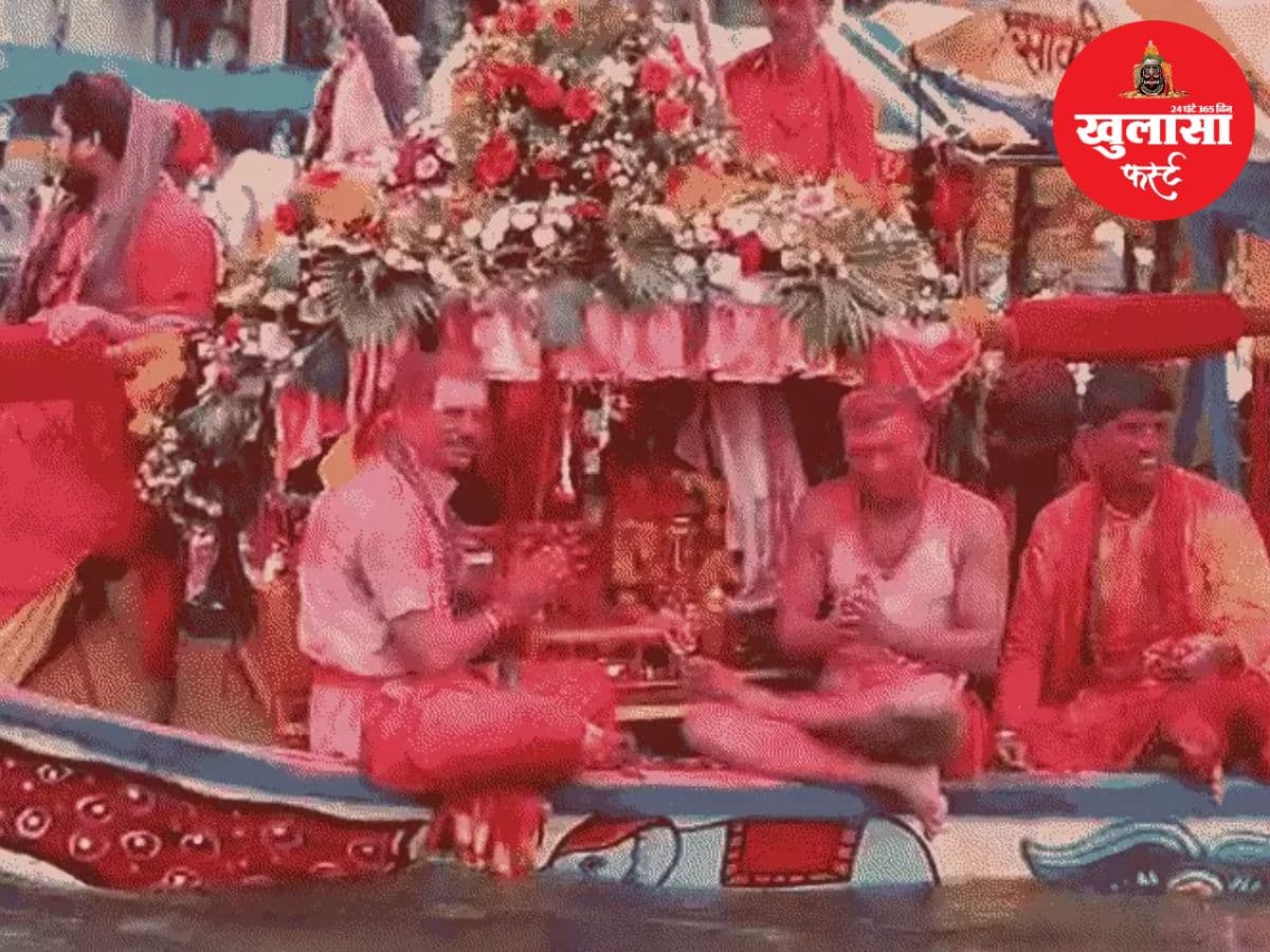 बाबा ममलेश्वर ने किया नौका विहार