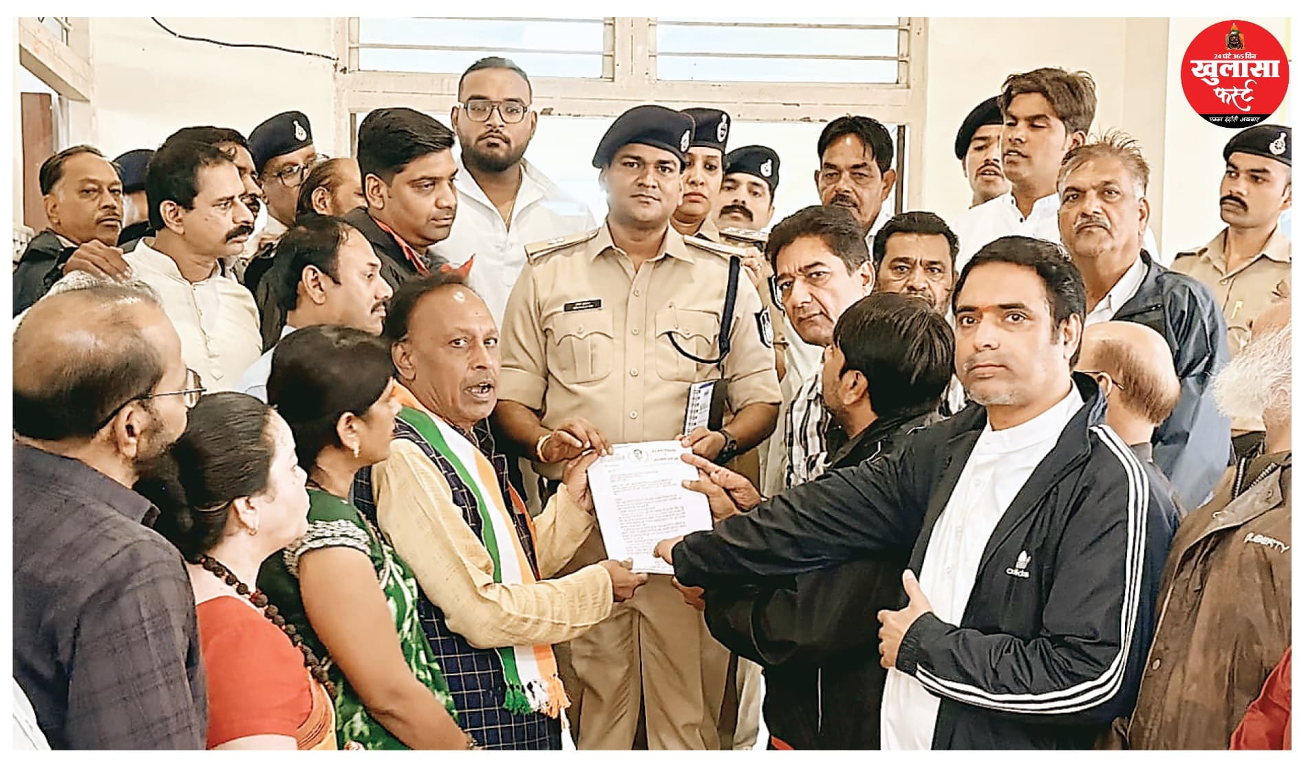 गांधी भवन पर हमले के दोषियों पर दर्ज केस और झूठे मुकदमे वापस लेने की मांग