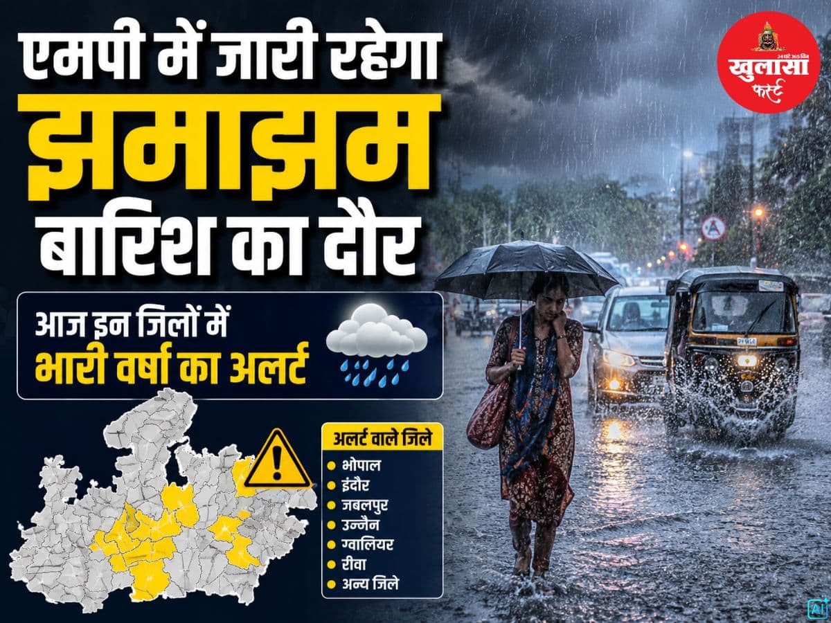एमपी में जारी रहेगा झमाझम बारिश का दौर