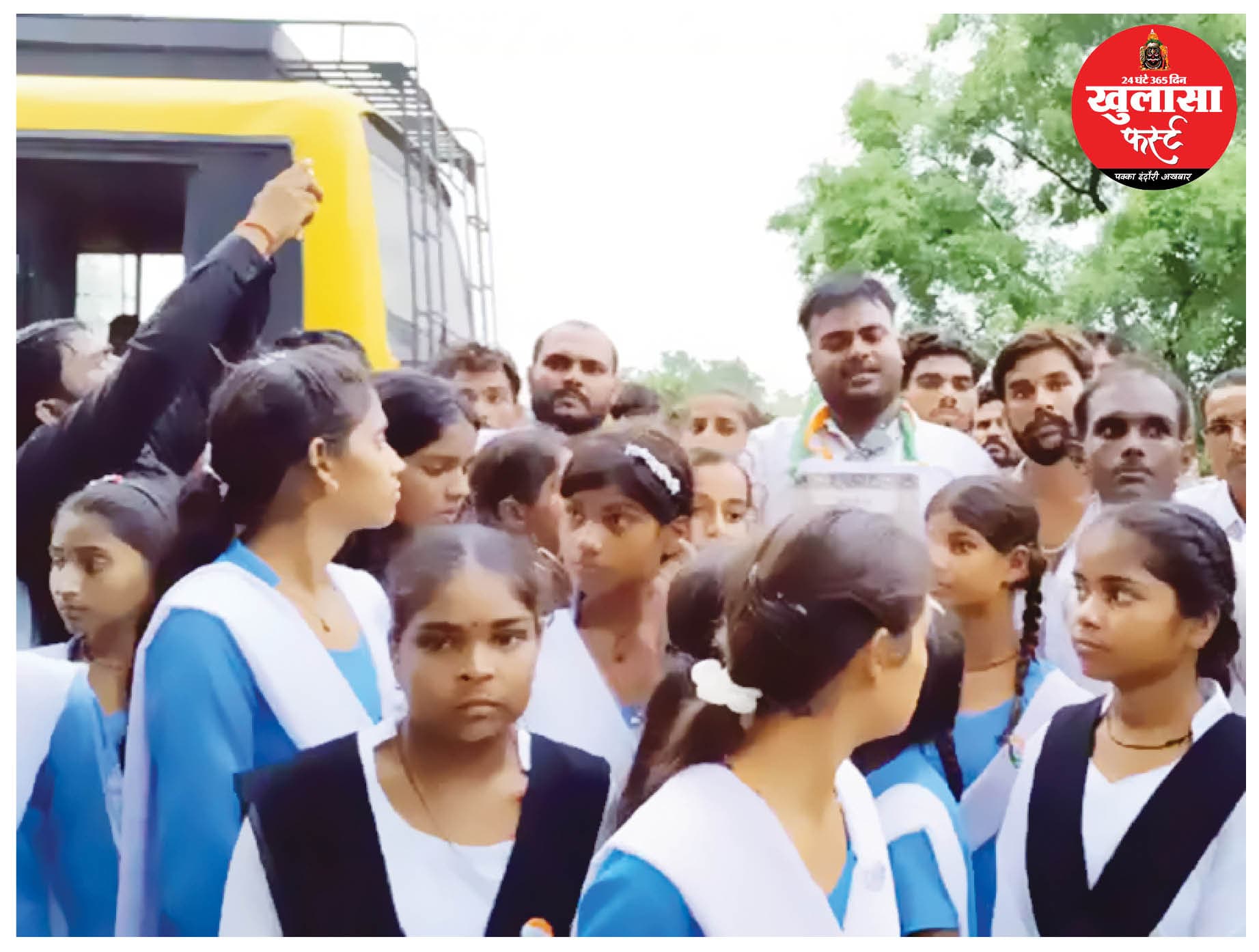 बच्चों का 40 किमी पैदल मार्च