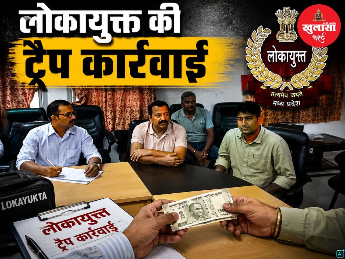 लोकायुक्त की ट्रैप कार्रवाई