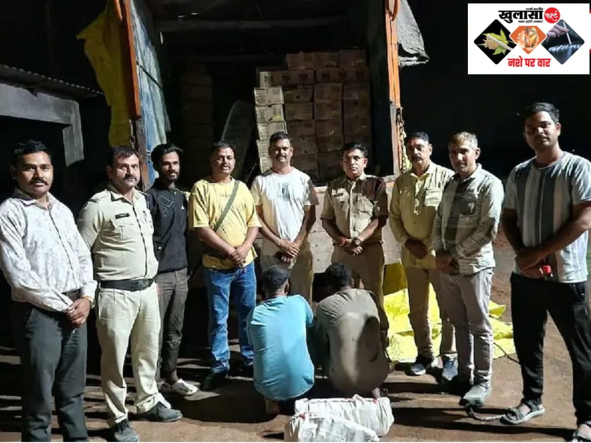 सीमेंट की आड़ में शराब की तस्करी