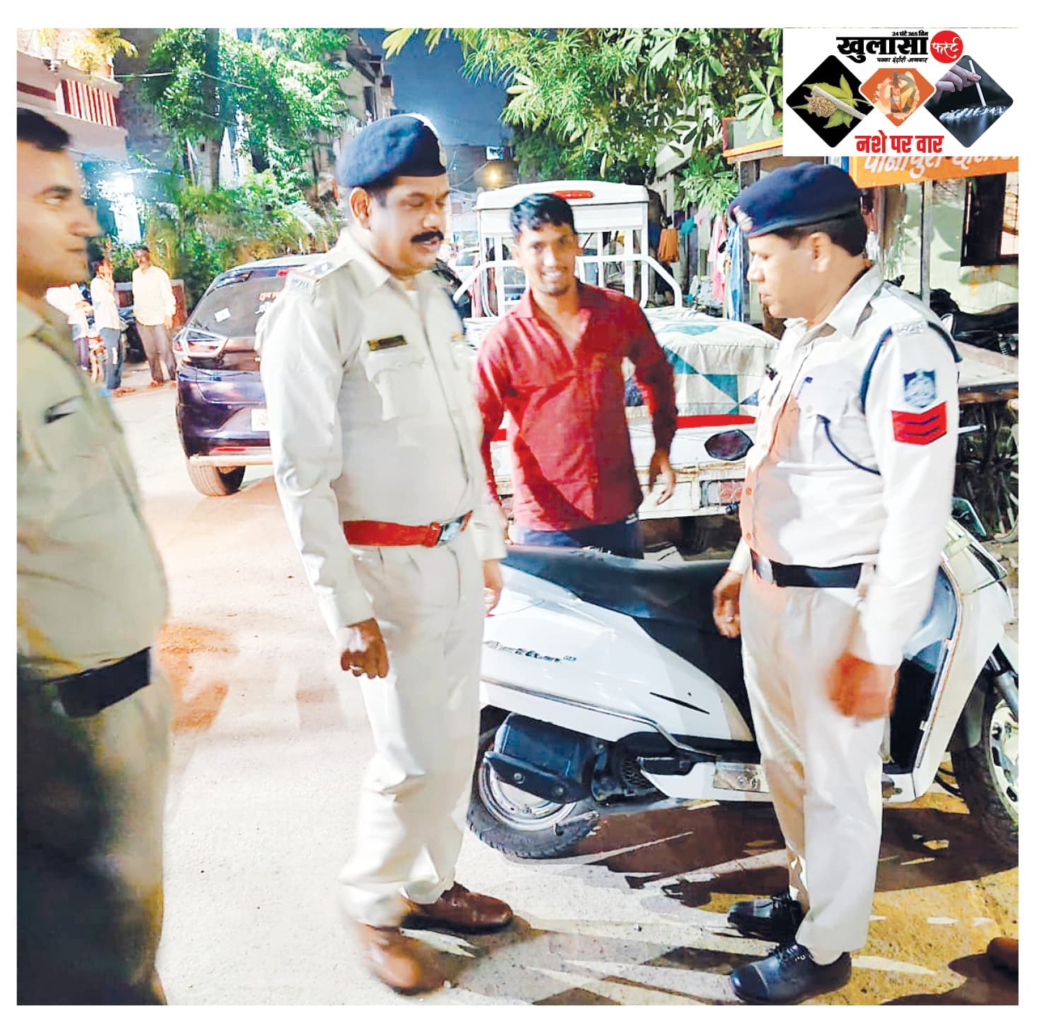 रातभर सड़कों पर चला पुलिस का नाइट डोमिनेशन