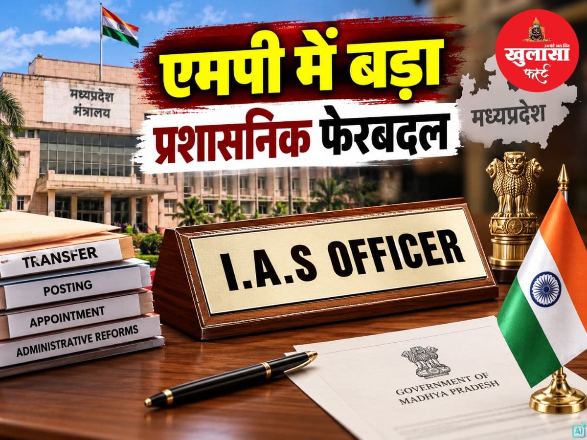 बड़ा प्रशासनिक फेरबदल