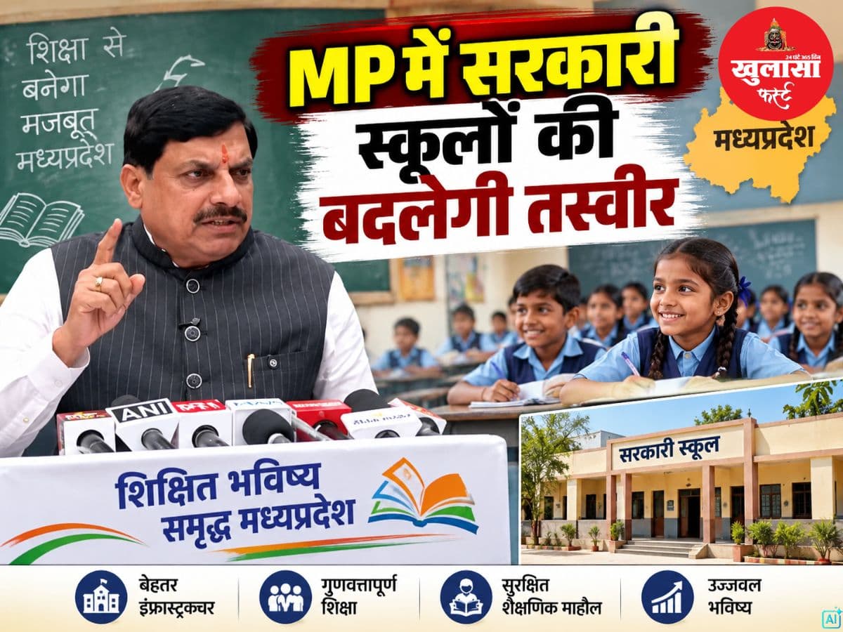 MP में सरकारी स्कूलों की बदलेगी तस्वीर