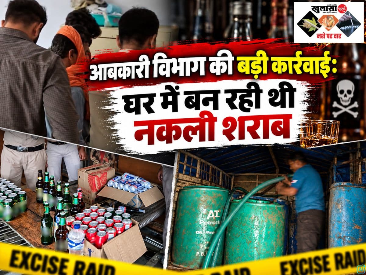 आबकारी विभाग की बड़ी कार्रवाई